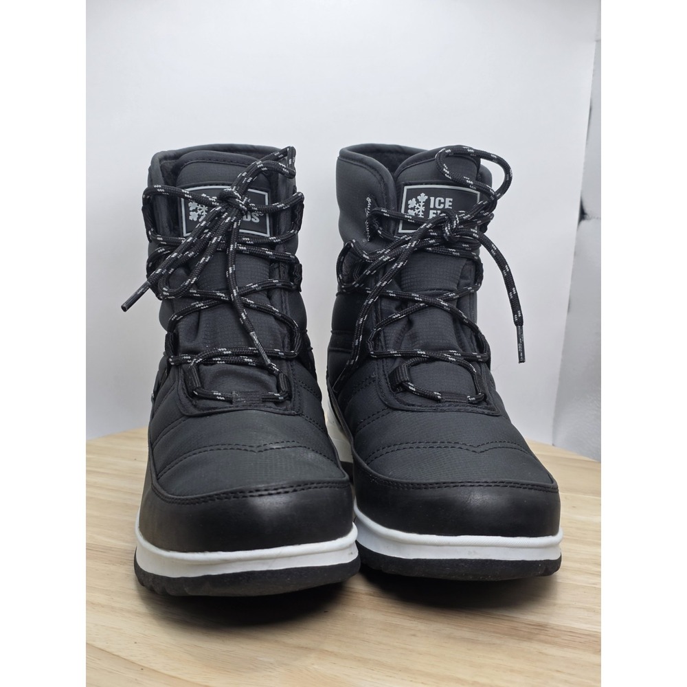 Women's Size 6 - Ice Fields Andrea 3 Winter Snow Boots Black Heat-MX Insulation - Picture 2 of 9